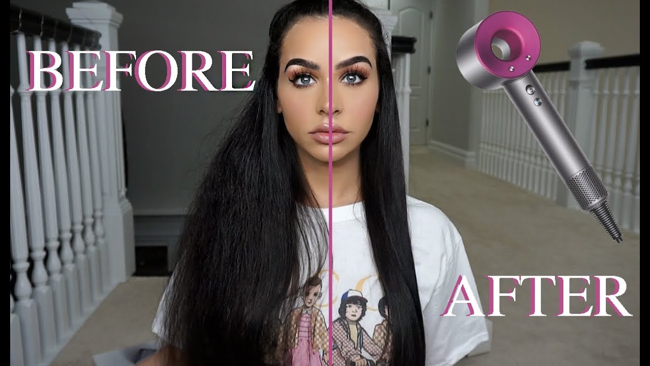 HOW TO BLOW OUT FRIZZY LONG HAIR!