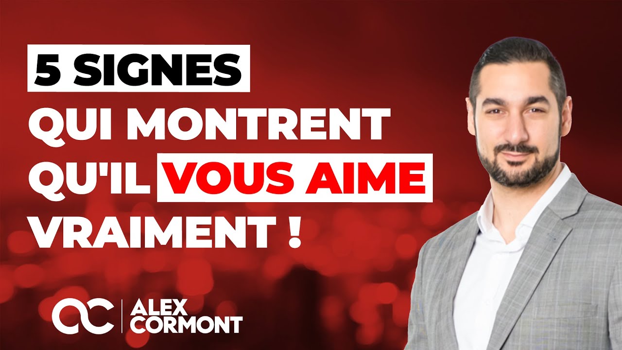 5 signes qu'il vous aime vraiment !