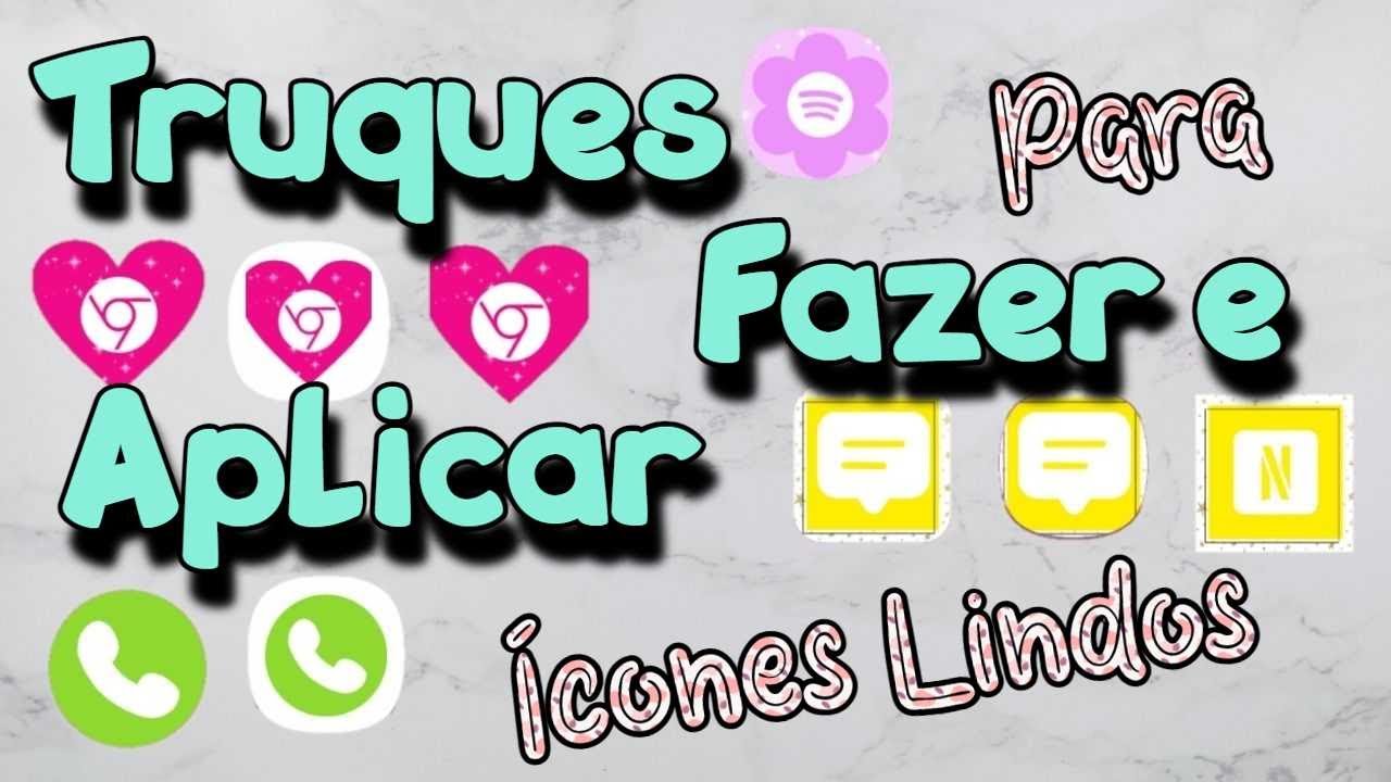 COMO FAZER E APLICAR ÍCONES PARA TER UMA PERSONALIZAÇÃO PERFEITA | TRUQUES DE PERSONALIZAÇÃO