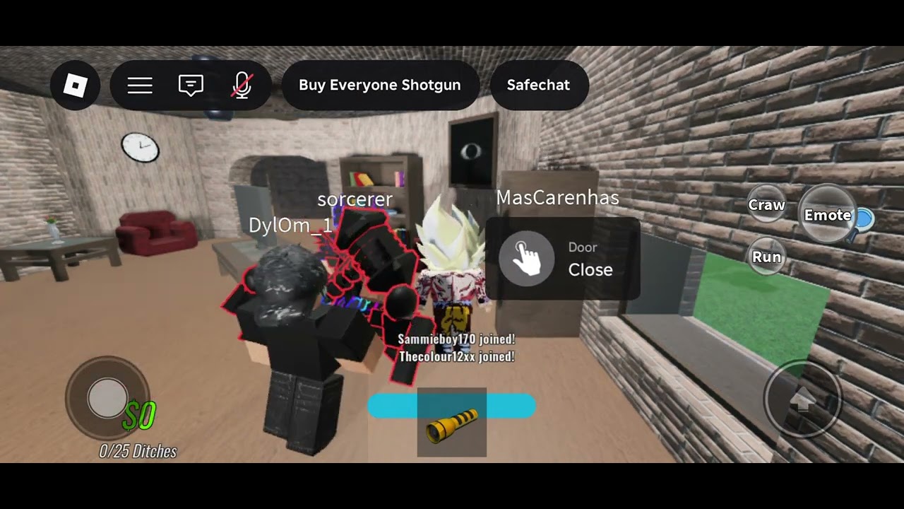 Playing Knock Knock with my friends