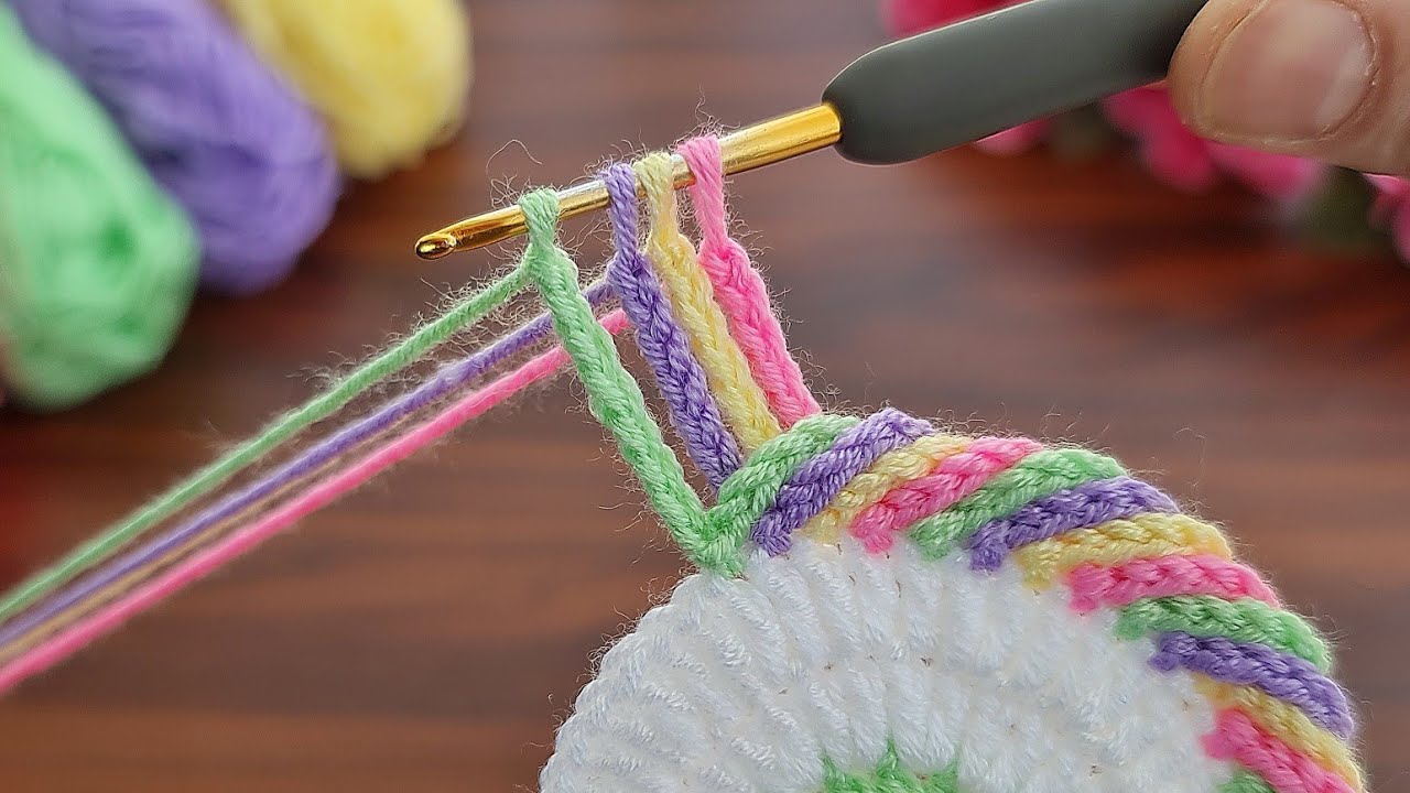 So Beautiful And So Easy 🥰 How To Crochet a Coaster Supla ✔ Çok Kolay Tığ İşi Supla Bardak Altlığı.