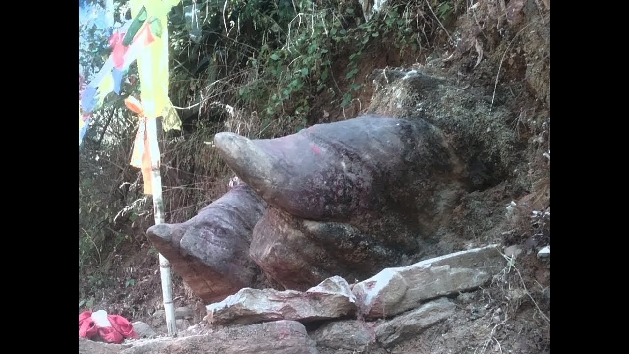 Guru rinpoche padmasambhava,s shoe print is found at gimdi village in temal area of nepal,
