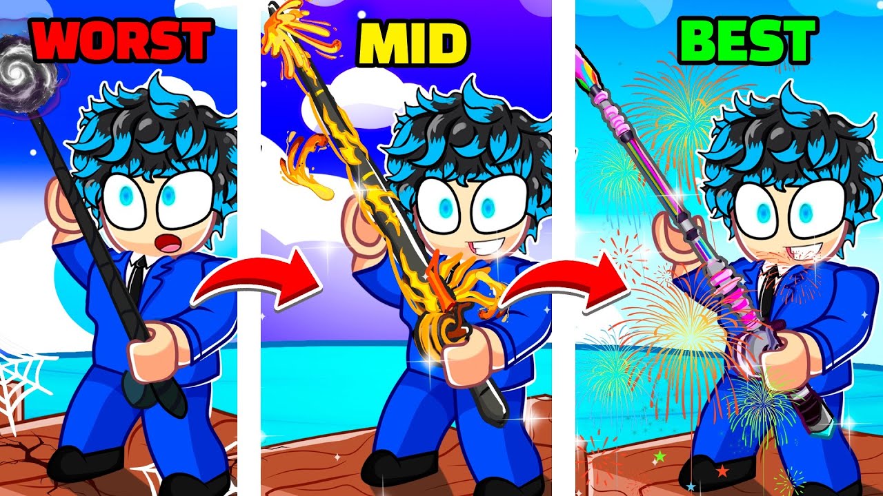 I Tested The WORST To BEST RODS In Roblox Fisch
