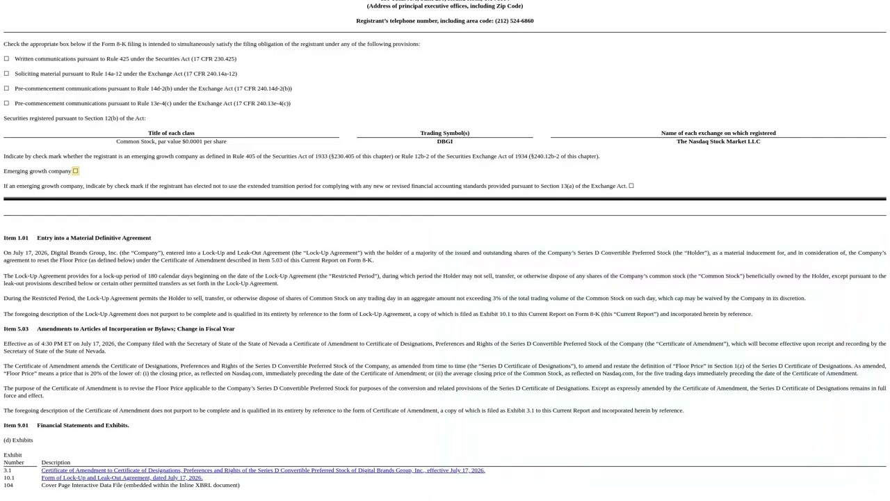 DBI Preferred Stock Reset: My Take on the 8-K Filing