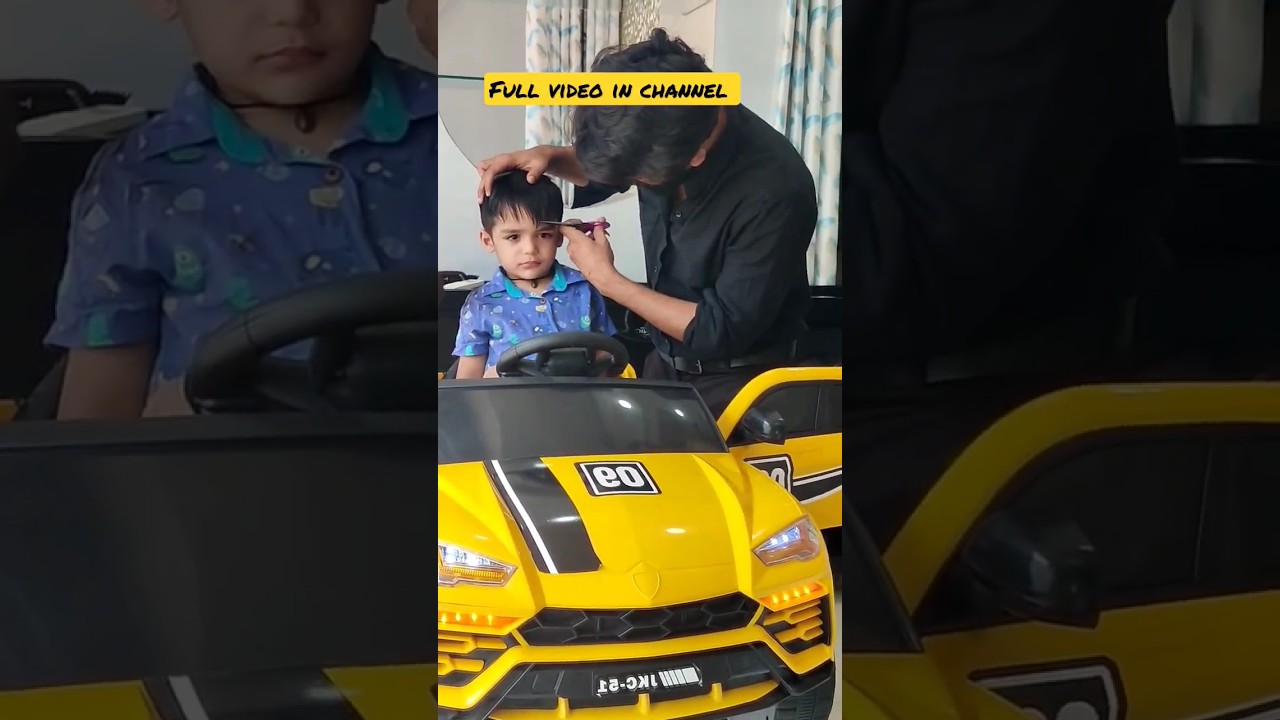 2years Baby hair cut in magic Car 🚗| Hairstyles #babyhaircut #babyboy #hairstyle #viral #yt
