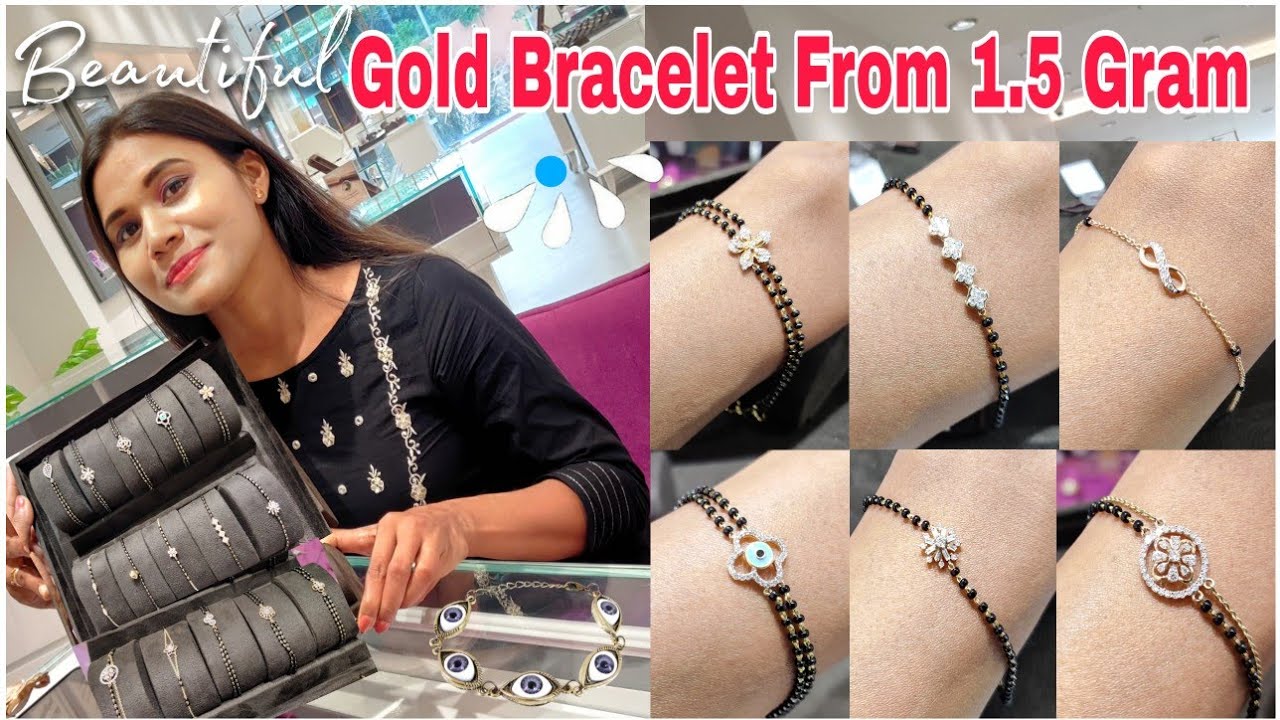 Mangalsutra Gold & Diamond Bracelet Designs With Price✨| Caratlane Mangalsutra Bracelet In Gold 2022