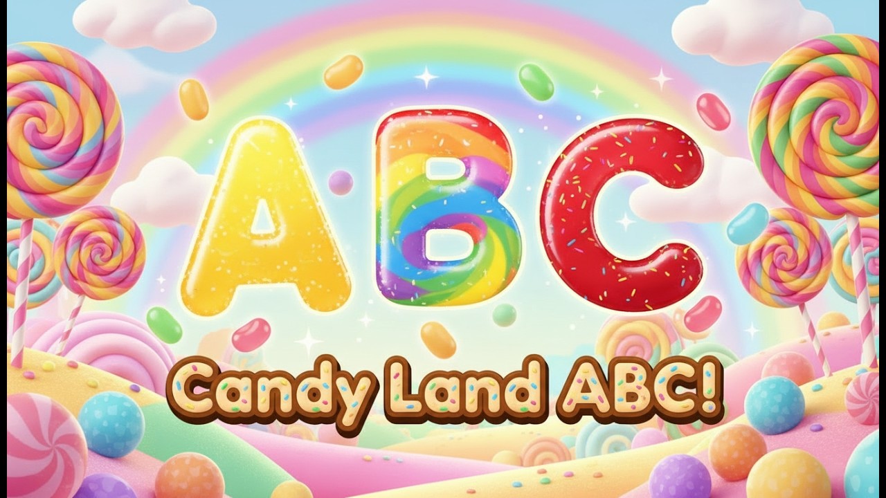 ABC Candy Land Song | Learn the Alphabet with Sweet Treats A to Z