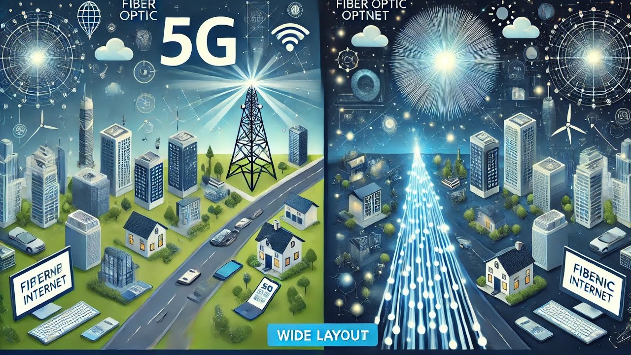 الفرق بين الالياف البصرية و 5G