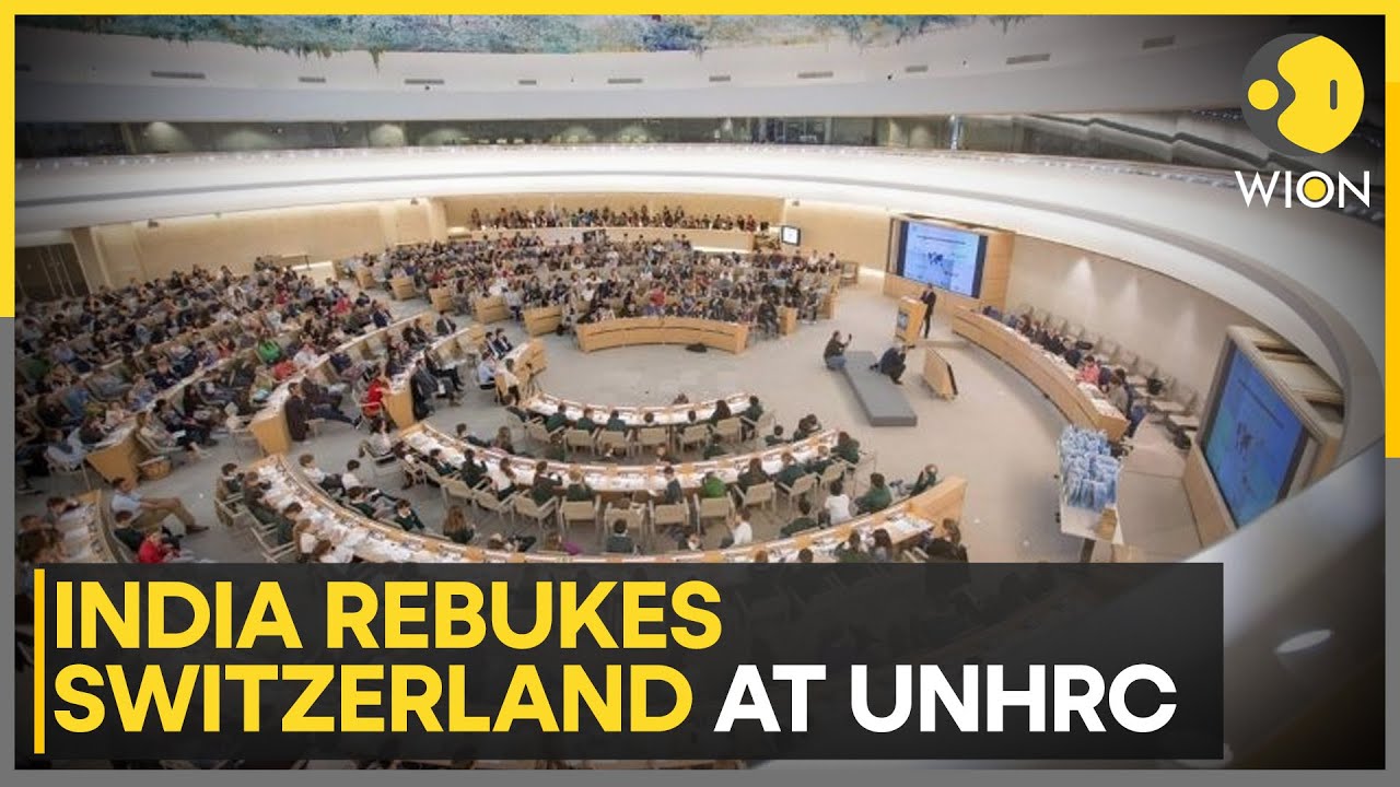 India Rejects Criticism On Minority, Urges Swiss Delegate Not To Waste Council's Time | WION
