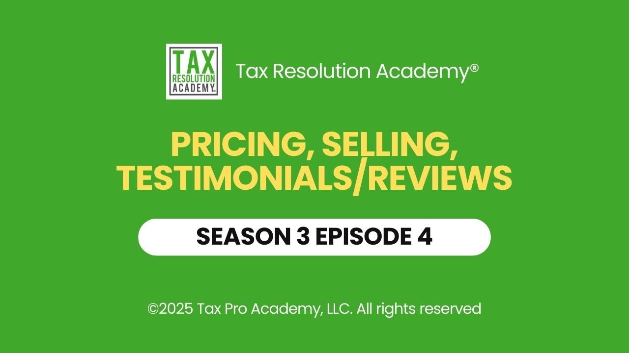 EP4, S 3 - Pricing, Selling, Testimonials/Reviews