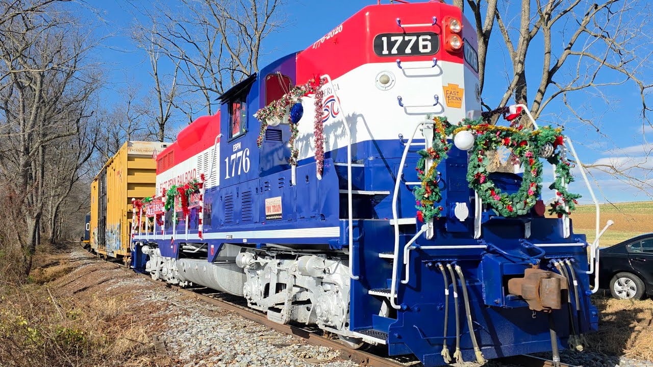 Chasing East Penn's Toys For Tots Train with 1776