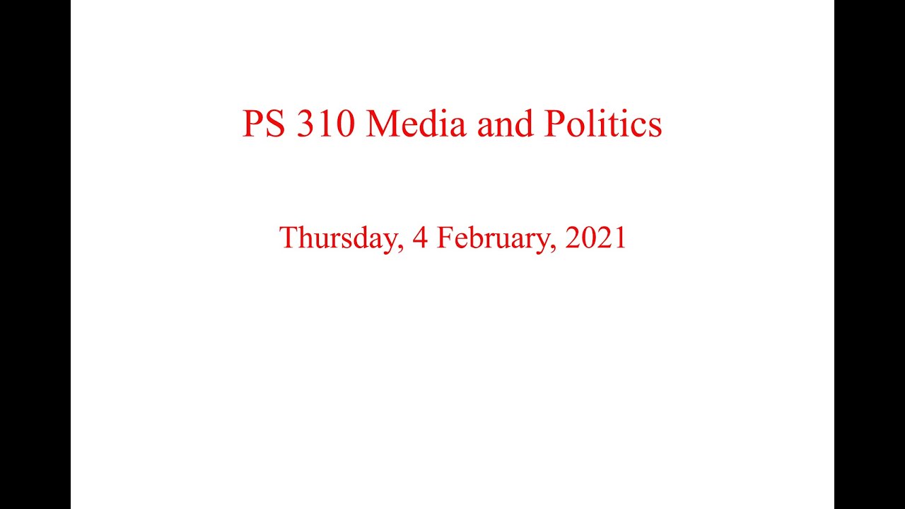 PS 310 4 February