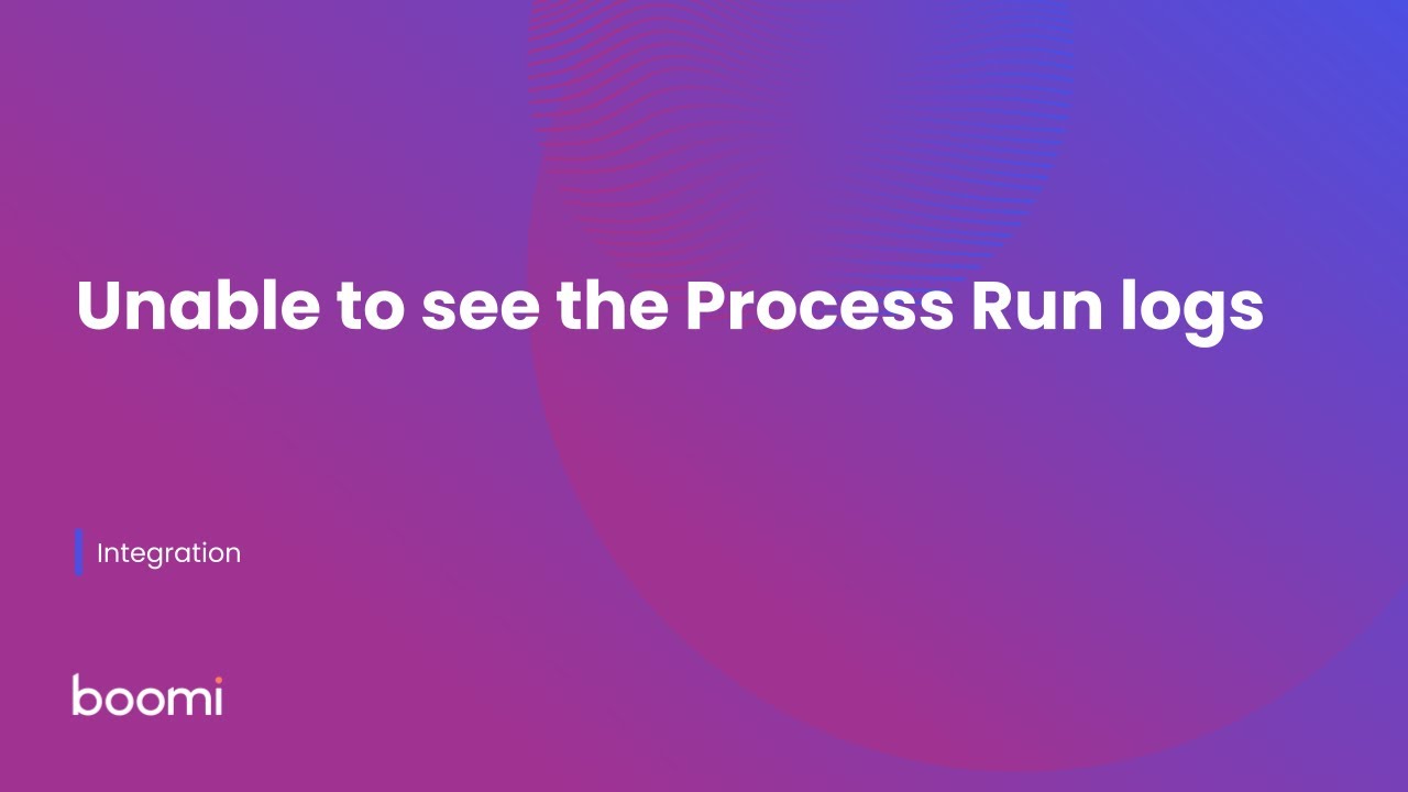Unable to see the Process Run logs