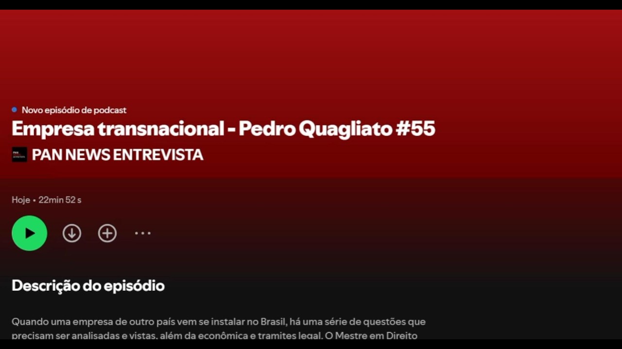PAN NEWS ENTREVISTA -  EMPRESA TRANSNACIONAL - DESAFIOS NA RELAÇÃO EMPRESARIAL