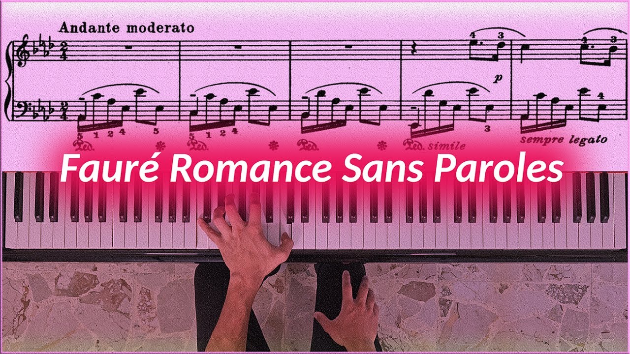 Fauré Romance sans paroles op. 17 no. 3  |  Marco Vitaliti