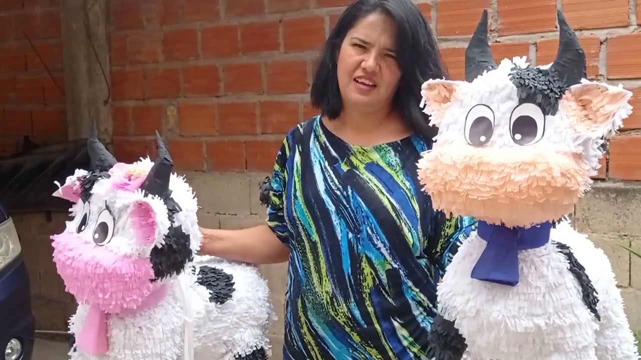Piñata Vaca Lola terminado