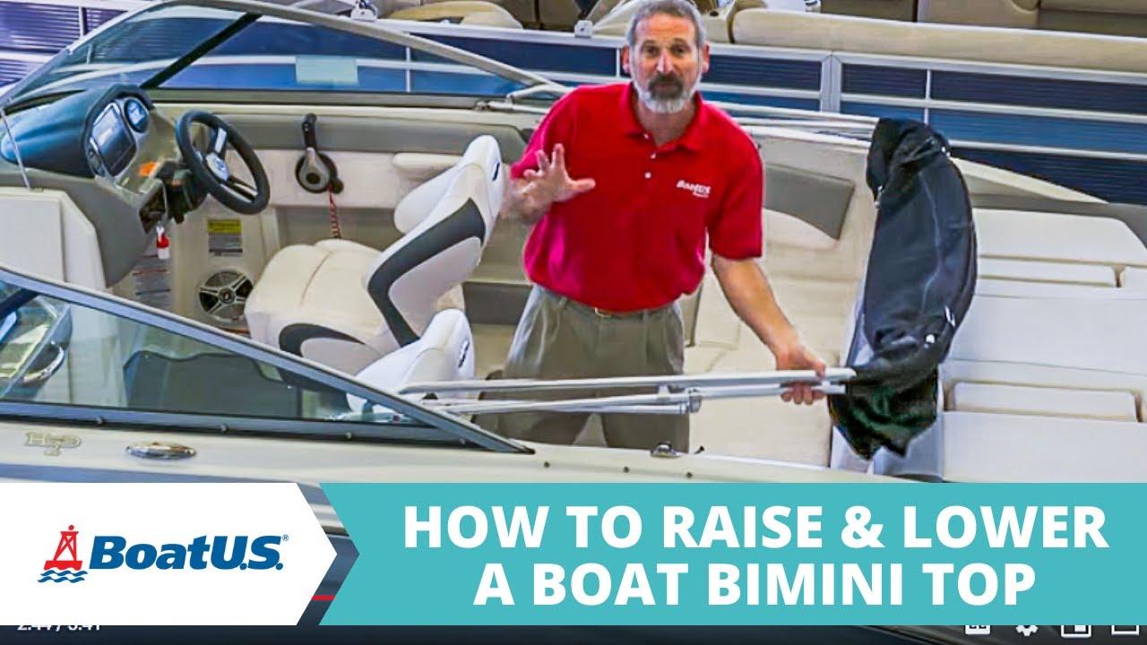 How to Raise and Lower a Boat Bimini Top | BoatUS