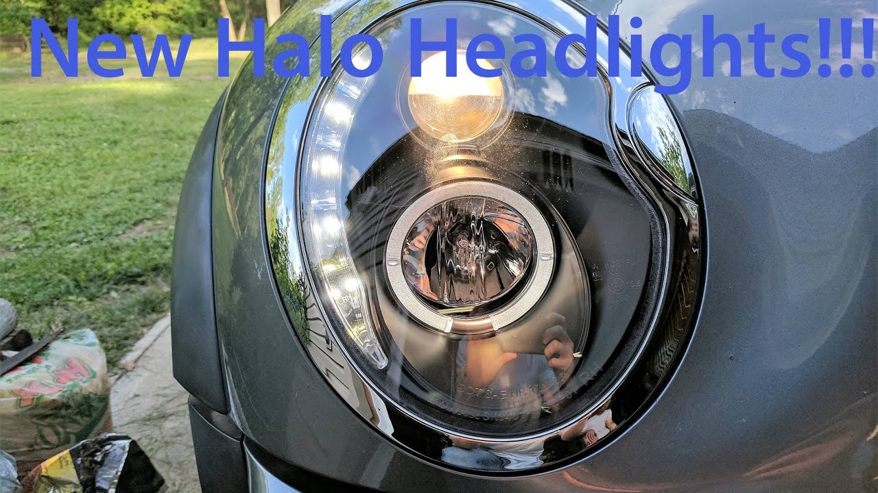 Mini cooper gets new Spyder Halo Headlights!