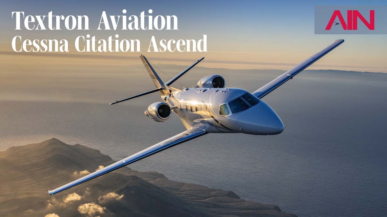 Самолет Cessna Citation Ascend введен в эксплуатацию с улучшенной кабиной и авионикой Garmin G500...