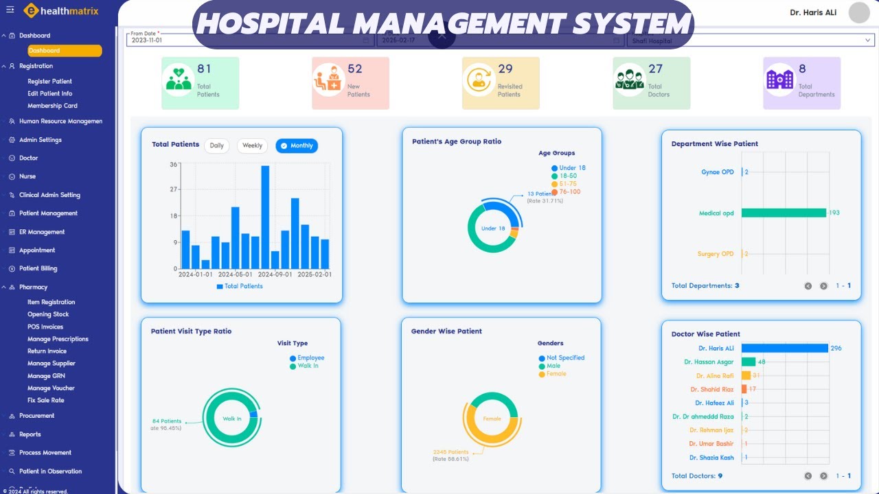 Hospital Management System Software | Free Software | Best HMS Software for Clinics & Hospitals