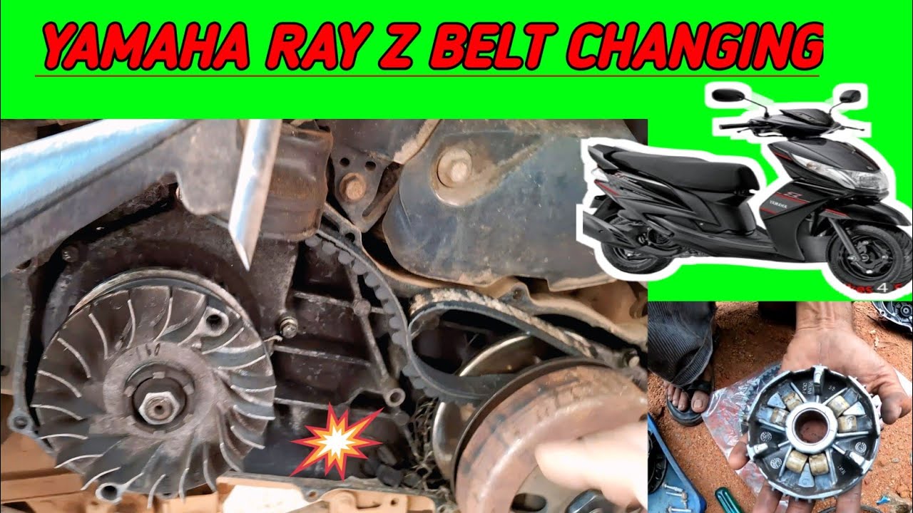 How to Change Running Belt/ in Yamaha Ray Z /Scooter Belt & Variator Roller Replace/ AK Rider 70