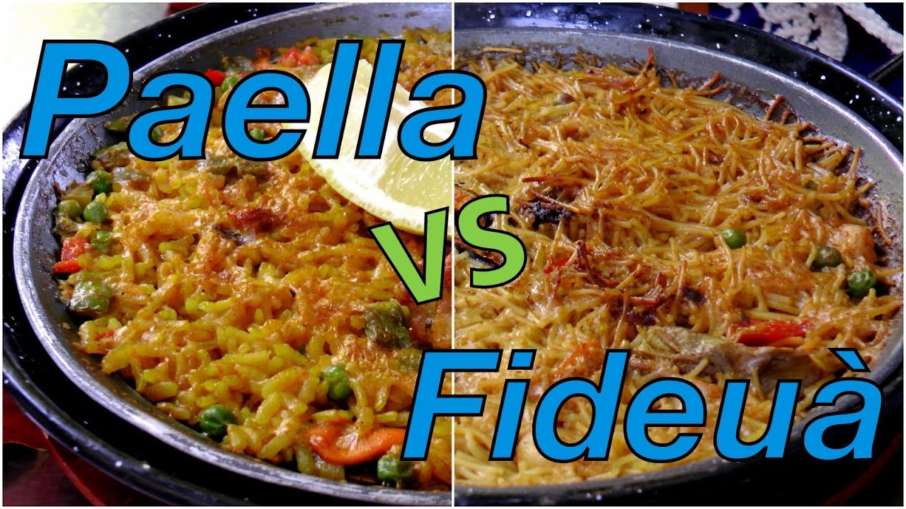 Paella vs Fideu&agrave; taste test in Madrid, Spain