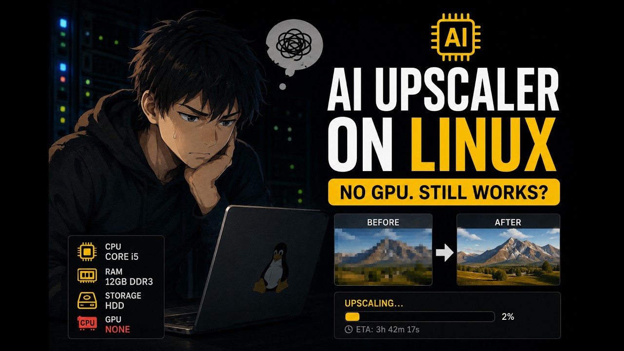 My Experience Local AI Image/Video Upscaling No GPU!!