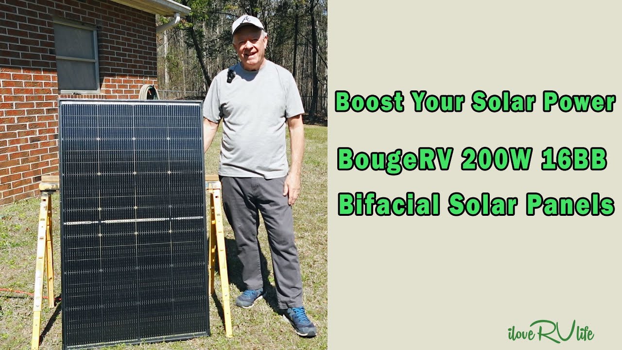 BougeRV N-type TopCon Bifacial Solar Panel - Boosting Your Solar Power