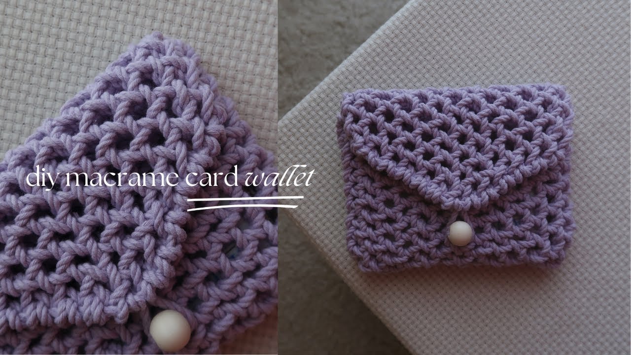 DIY Macrame Mini Wallet - Card Wallet | Step by Step Tutorial