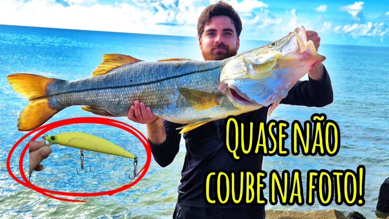 PESQUEI UM ROBALO FLECHA GIGANTE DE 12 KILOS EM MACEIÓ!!