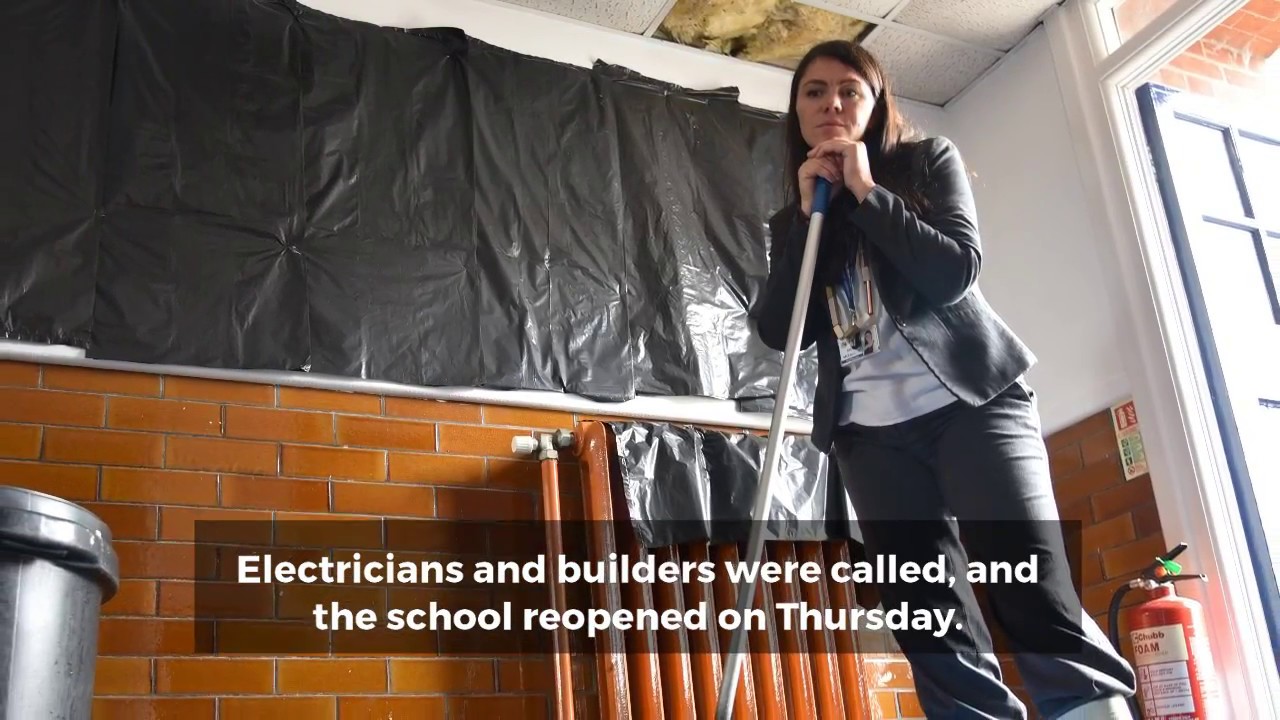 Wensum Junior School floods after thieves steal lead from its roof