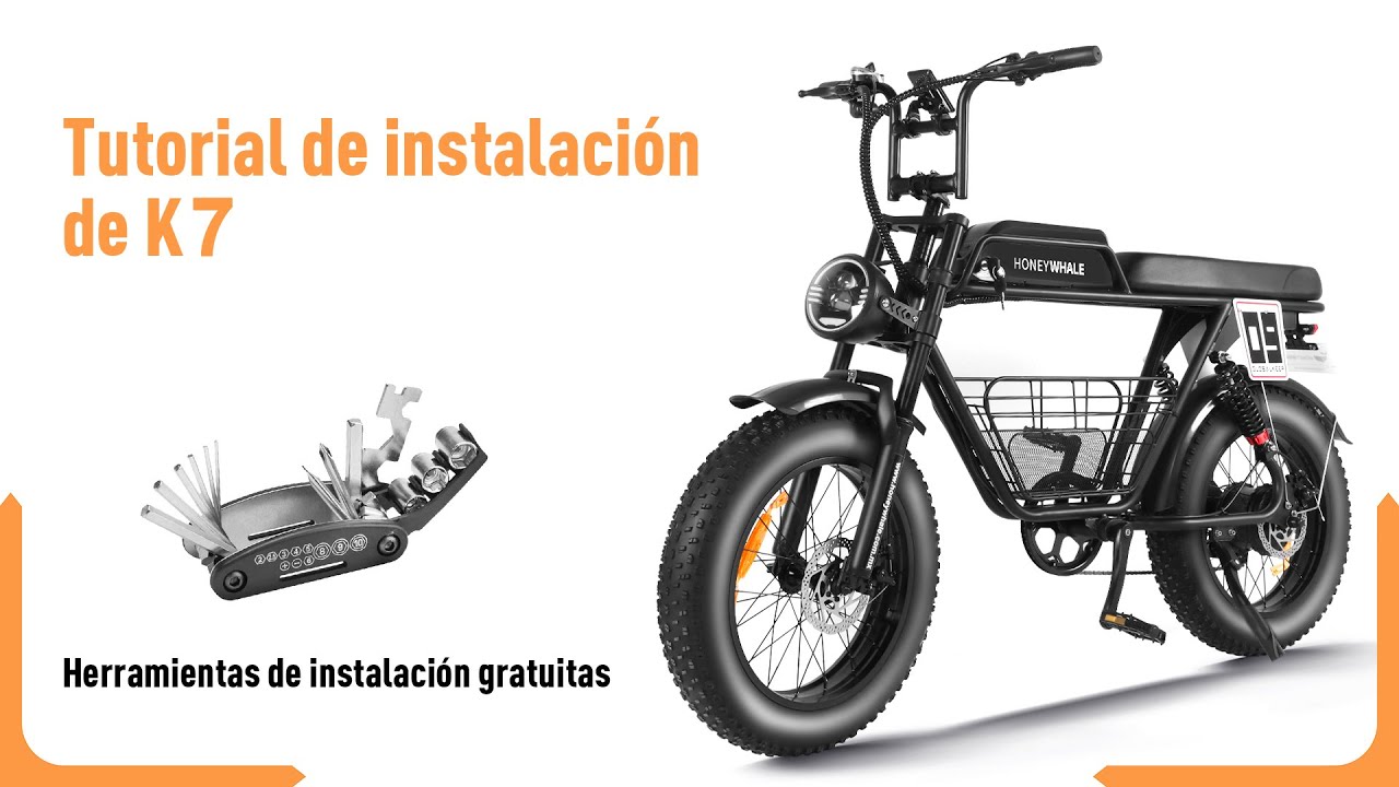 Tutorial de instalación de HONEYWHALE K7 #ebike #bike #honeywhale #motorbike