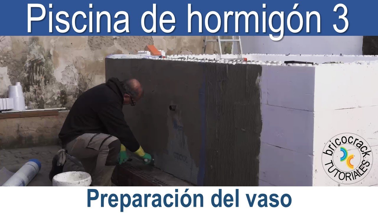 Construir piscina elevada de hormigón 3: preparación del vaso (Bricocrack)