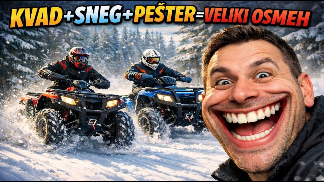 KVAD +SNEG+PEŠTER=VELIKI OSMEH