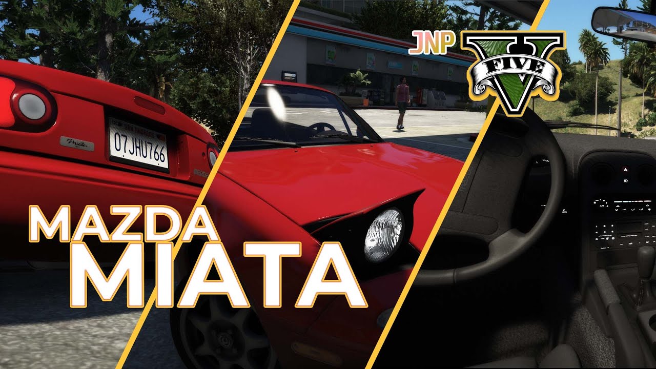 GTA 5 sliding in a Mazda MX-5 Miata (NA6C) | Steering Wheel Gameplay