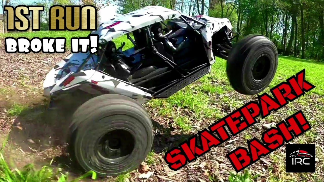 1st RUN! Arrma FIRETEAM 6S 🔥 Skatepark Bash & BROKE IT! 🙁 How Good Is It? Diff tuning, Punch 9, 15t
