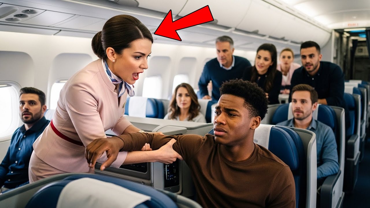 Karen Forces Black Kid to Switch Seats— Captain Stops the Plane and Kicks Her Off Immediately