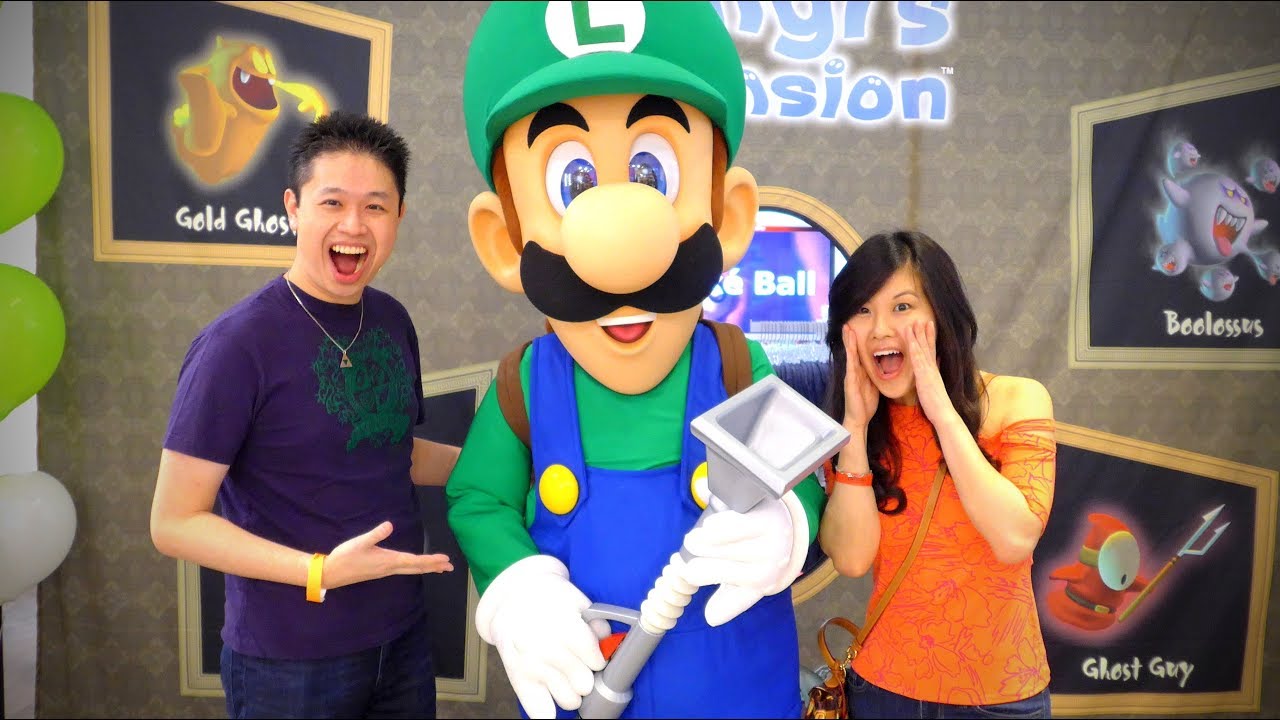 Luigi's Mansion and Super Mario Party SPOOKTACULAR PARTY at Nintendo NY