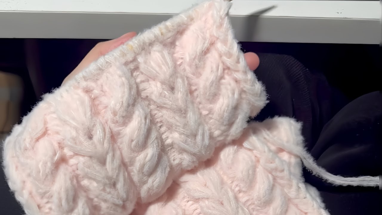 Mẫu Đan Khăn Hoạ Tiết Trái Tim + Đan Vặn Thừng ✨ P2 #handmade #xuhuong #vairalvideo