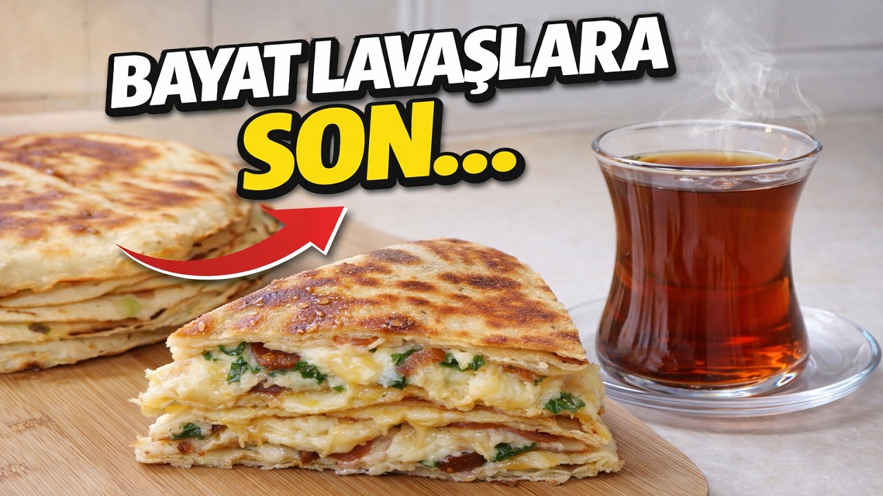 Bayat Lavaştan Efsane Kahvaltı! Tavada Kat Kat Lezzet ✅✨