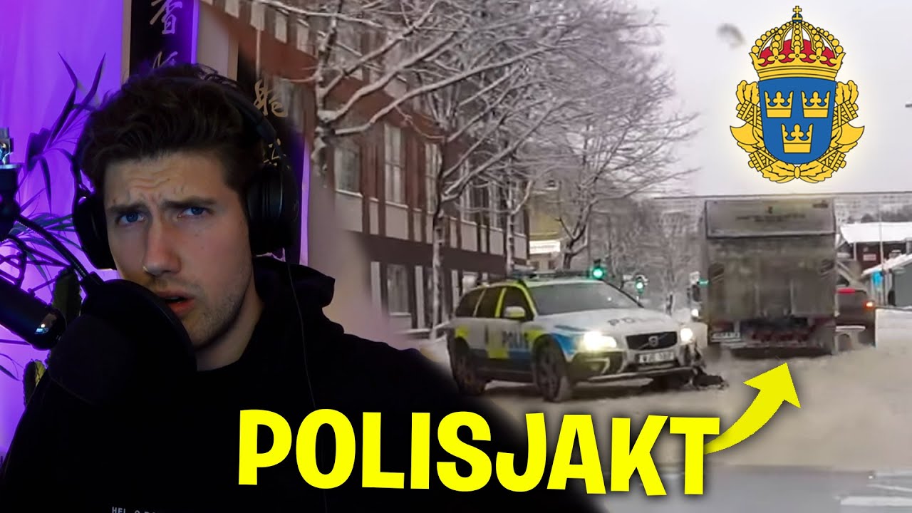 REAGERAR PÅ SVENSK POLISJAKT I STOCKHOLM CITY! *POLISENS EGEN VIDEO*