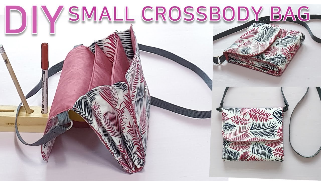 DIY Small crossbody bag/Bag with dividers/칸칸 크로스백 만들기/칸막이가 있는 귀여운 가방만들기 [JSDAILY]