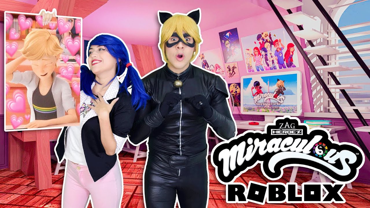 CAT NOIR DESCUBRE LOS SECRETOS DE LA HABITACIÓN DE MARINETTE 😱 | ROBLOX MIRACULOUS ❤️