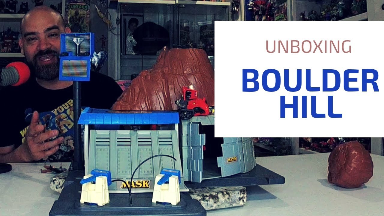 BOULDER HILL M.A.S.K. REVIEW FORTALEZA SECRETA UNBOXING VINTAGE TOYS KENNER MASK PLAYSET