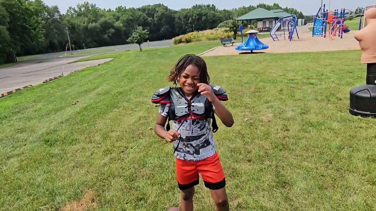 Teaching My 8-Year-Old Son How to Tackle | Youth Football Basics 🏈