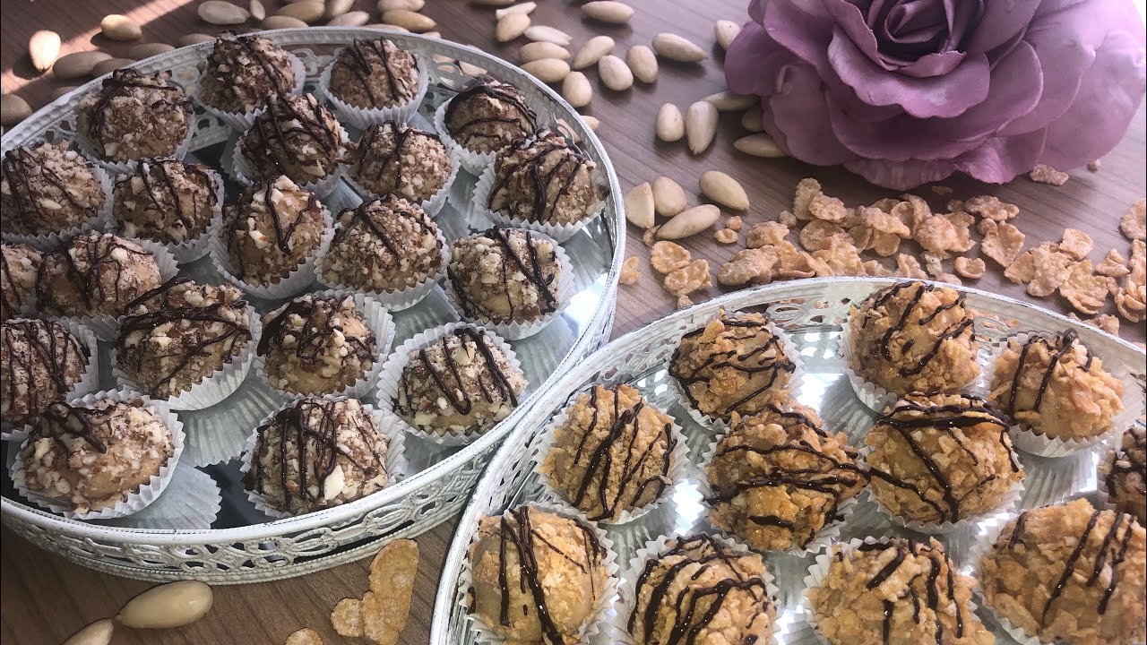 Mandel / Cornflakes Kekse mit Schmelzkäse  /Eid kekse # 6🌺