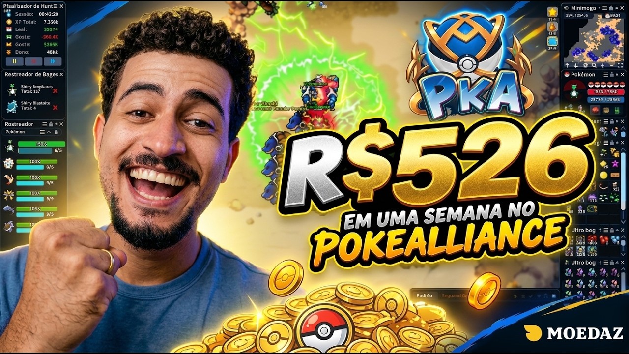 FIZ R$526 EM UMA SEMANA JOGANDO POKEALLIANCE!