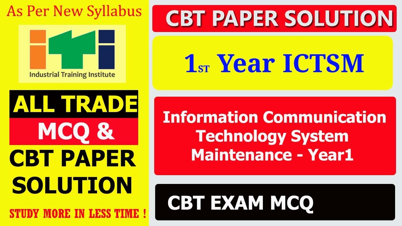 ICTSM Theory CBT Exam Paper Solution 2022,  IT CBT PAPER