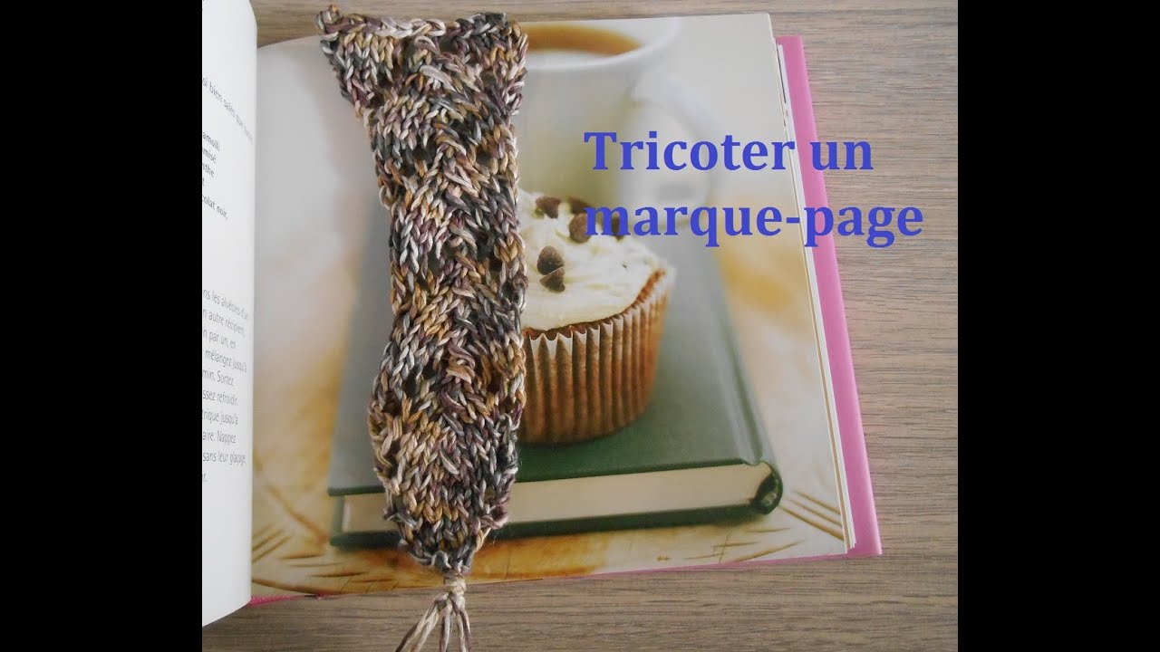 Tricoter un marque page au point jour en angle