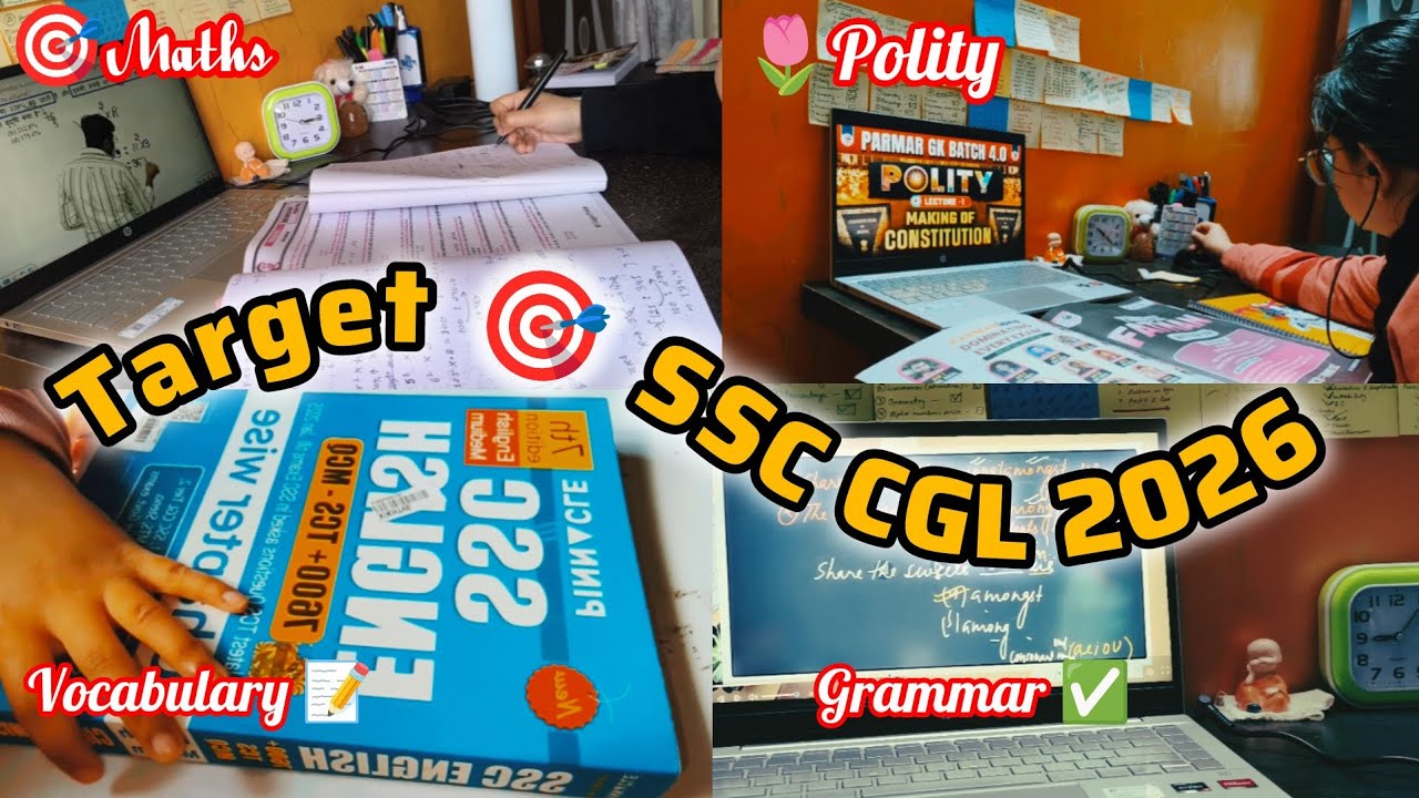 +15 hr Study 🤯| Target 🎯 SSC CGL 2026 #